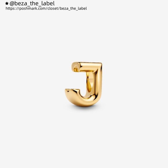 Pandora Letter J Alphabet Mini Charm|Pendant - Picture 1 of 2